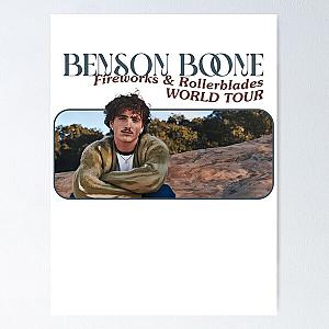 Benson Boone Fireworks And Rollerblades World Tour 2024 Poster