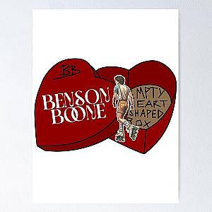 Empty Heart Shaped Box -Benson Boone (Red Version) Poster
