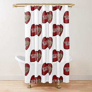 Empty Heart Shaped Box -Benson Boone (Red Version) Shower Curtain