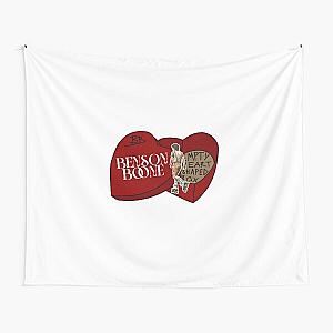 Empty Heart Shaped Box -Benson Boone (Red Version) Tapestry