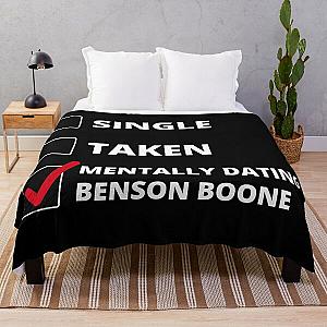 Mentally Dating Benson Boone Throw Blanket