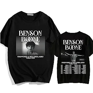 2024 Fireworks and Rollerblades World Tour Benson Boone T-shirts