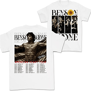 Benson Boone Concert White T-Shirt 