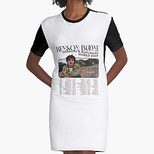 Benson Boone Fireworks And Rollerblades World Tour 2024 Graphic T-Shirt Dress