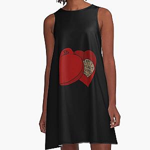 Empty Heart Shaped Box -Benson Boone (red version) A-Line Dress