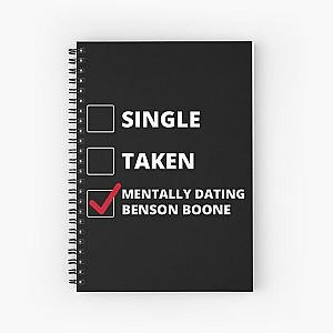 Mentally Dating Benson Boone Spiral Notebook