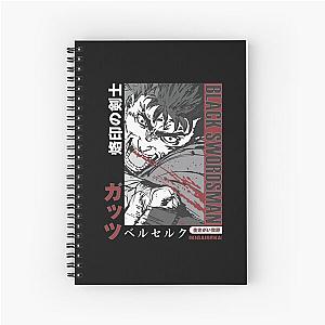 Black Swordsman Berserker Spiral Notebook