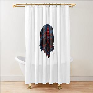 a bloody skull inspired by berserk Shower Curtain