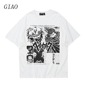 Guts Griffith Skull Berserk Characters Anime Print T-Shirt