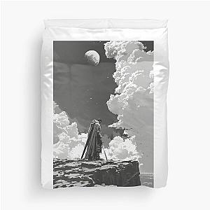 Lone Warrior Under the Moon - Inspired by Berserk Duvet Cover