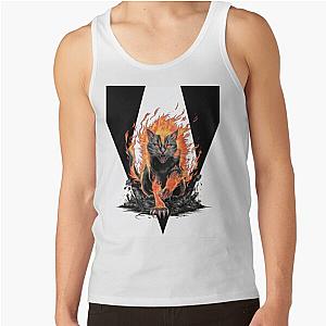 Flaming Berserk Cat Tank Top