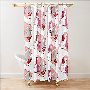 Patchwork Bunny Berserk Shower Curtain