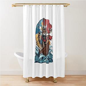 Viking Berserk Cat Shower Curtain