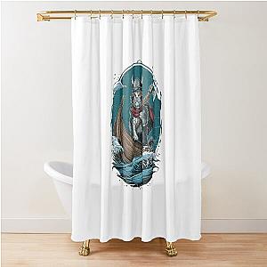 Viking Berserk Cat Shower Curtain