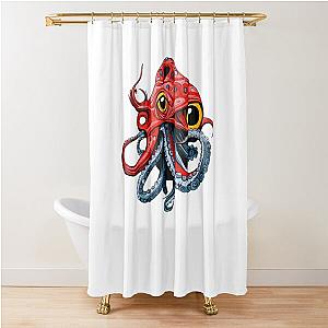 Wrong octopus berserk t-shirt design Shower Curtain