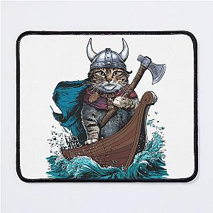 Viking Berserk Cat Mouse Pad