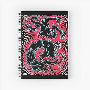 Beast of Darkness Metal Spiral Notebook