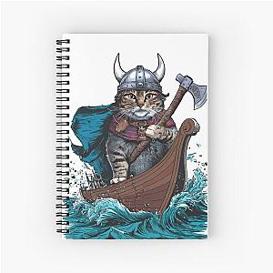 Viking Berserk Cat Spiral Notebook