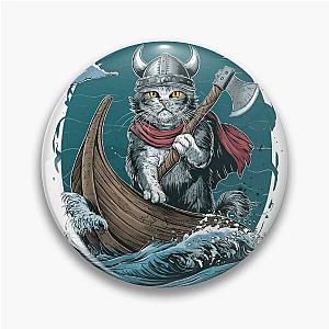 Viking Berserk Cat Pin