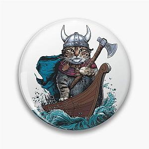 Viking Berserk Cat Pin