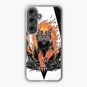 Flaming Berserk Cat Samsung Galaxy Soft Case