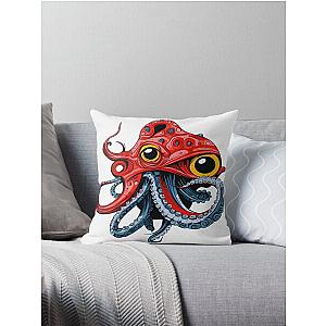 Wrong octopus berserk t-shirt design Throw Pillow