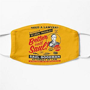 Better Call Saul Face Masks - Need A Lawyer Then Call Saul Flat Mask RB0108