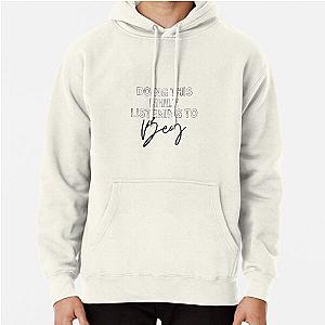 Now Playing: BEYONCE in Black Typography Print Pullover Hoodie