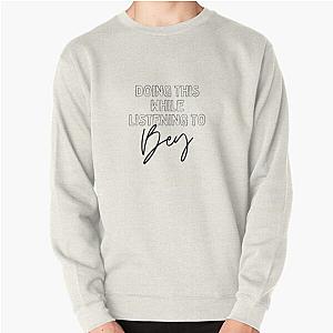 Now Playing: BEYONCE in Black Typography Print Pullover Sweatshirt