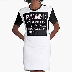 Beyonce Feminist Graphic T-Shirt Dress