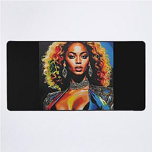 Beyonce Portrait v1 Desk Mat