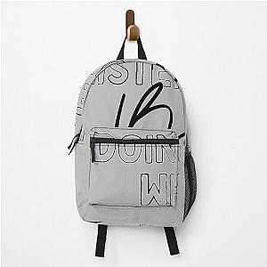 Now Playing: BEYONCE in Black Typography Print Backpack