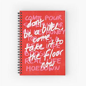 Beyonce Texas Hold Em Lyrics - Red Spiral Notebook