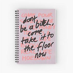 Beyonce Texas Hold Em Lyrics Spiral Notebook