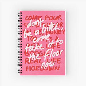 Beyonce Texas Hold Em Lyrics - Pink Spiral Notebook