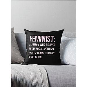 Beyonce Feminist Throw Pillow