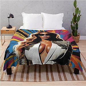 Beyonce Portrait v2 Throw Blanket