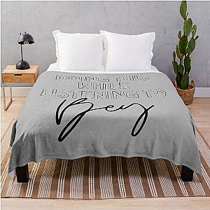 Now Playing: BEYONCE in Black Typography Print Throw Blanket