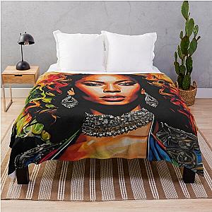 Beyonce Portrait v1 Throw Blanket