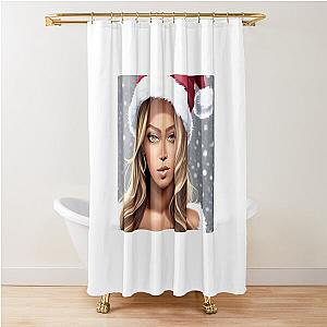 Christmas Beyonce Shower Curtain