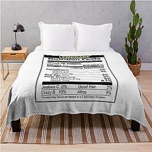 Beyonce Lemonade Nutrition Facts Throw Blanket RB1807