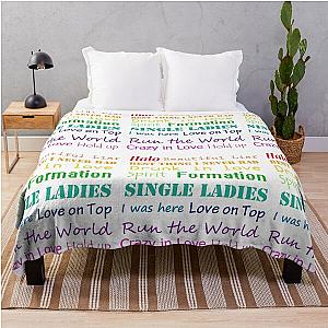 Beyonce song titles Throw Blanket RB1807