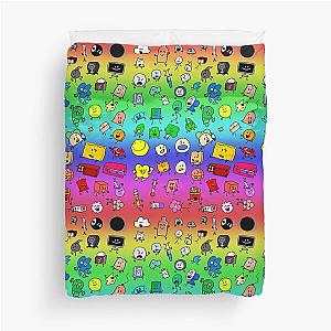 BFDI All Characters (Rainbow) Duvet Cover