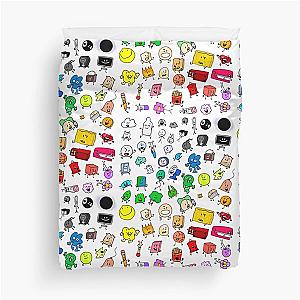 BFDI All Characters (Transparent) Duvet Cover