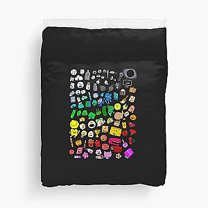 Classic BFDI Inanimate Insanity All Characters (Transparent)  Duvet Cover