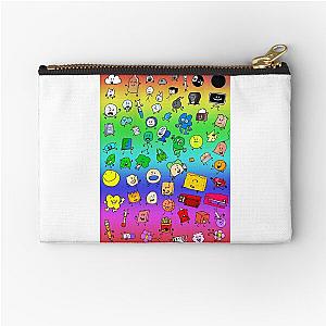 BFDI All Characters (Rainbow) Zipper Pouch