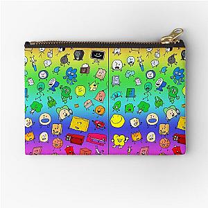 BFDI All Characters (Rainbow)  Zipper Pouch