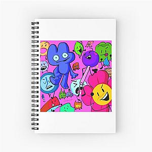 BFDI Character Mix Spiral Notebook