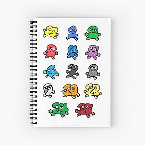 All Algebralien Pack BFDI Spiral Notebook