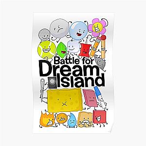 BFDI Battle for Dream Island White Poster